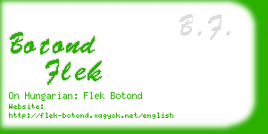 botond flek business card